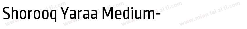 Shorooq Yaraa Medium字体转换